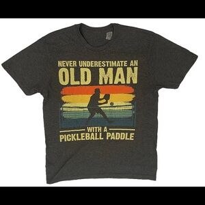 Gray Pickleball Graphic T-Shirt